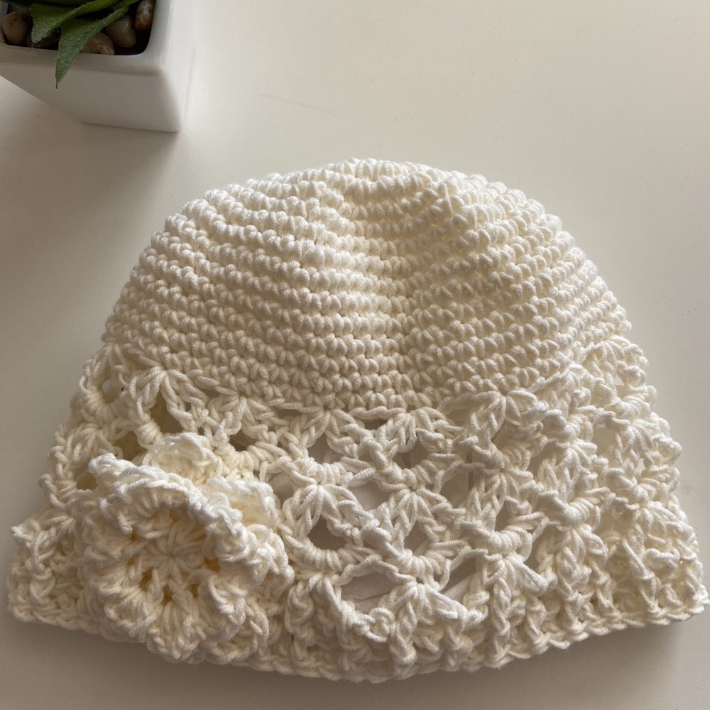 Beanie Hat with Flower